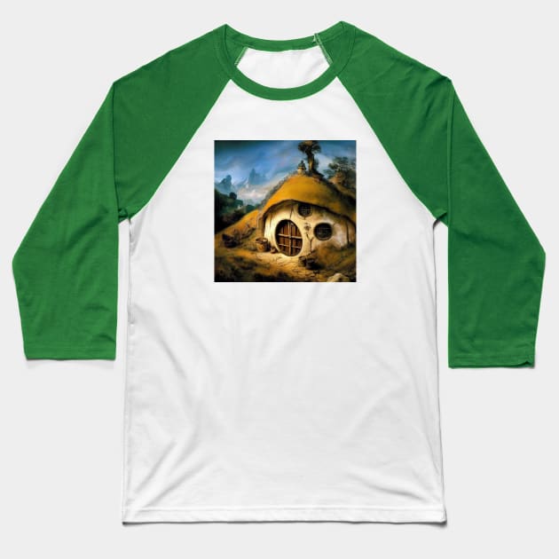 Rembrandt x The Shire Bag End Baseball T-Shirt by Grassroots Green